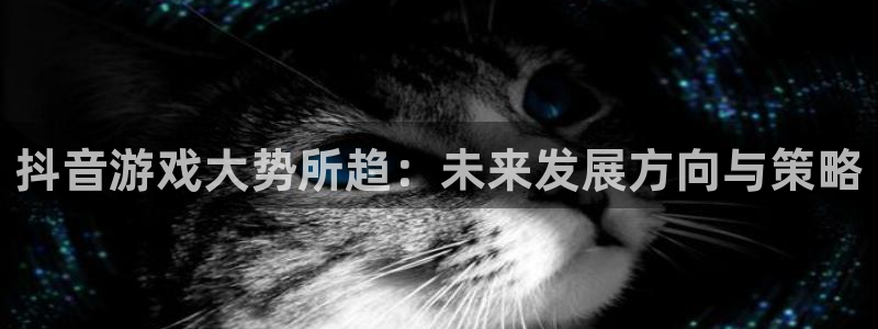 新宝GG官网注册方法：抖音游戏大势所趋：未来发展方向与策略