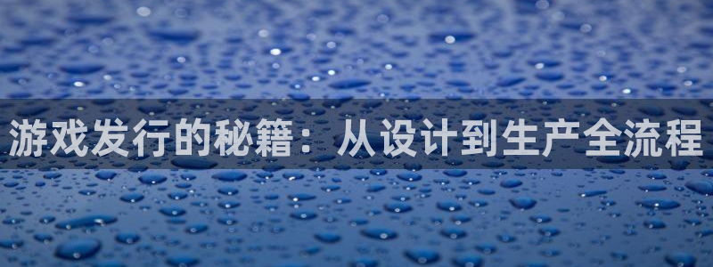 新宝GG官网注册方法有哪些呢：游戏发行的秘籍：从设计到生产全流程
